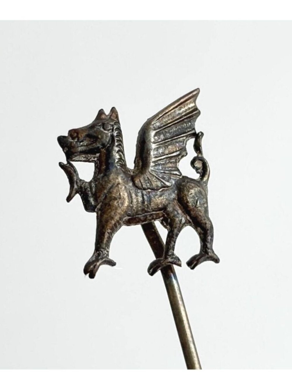 Vintage British Military Insignia Badge Welsh Regiment Stick Pin | Hat Pin